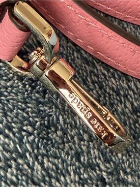 kate spade Pink Leather Adjustable Strap with silver Hardware
